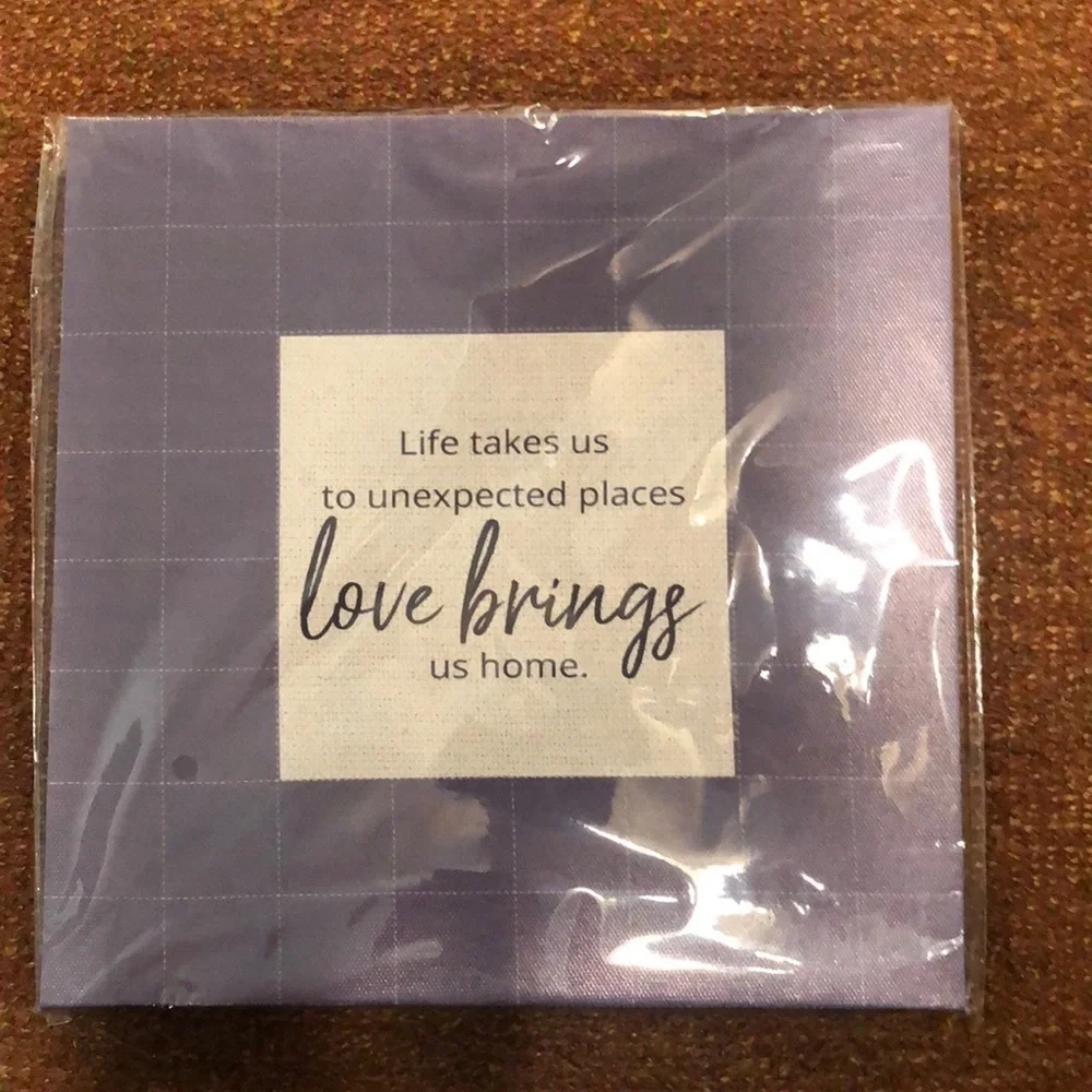 5/$25 Canvas Wall decor Measurements: 8.5X8.5 Hanging Wall Decor. New!